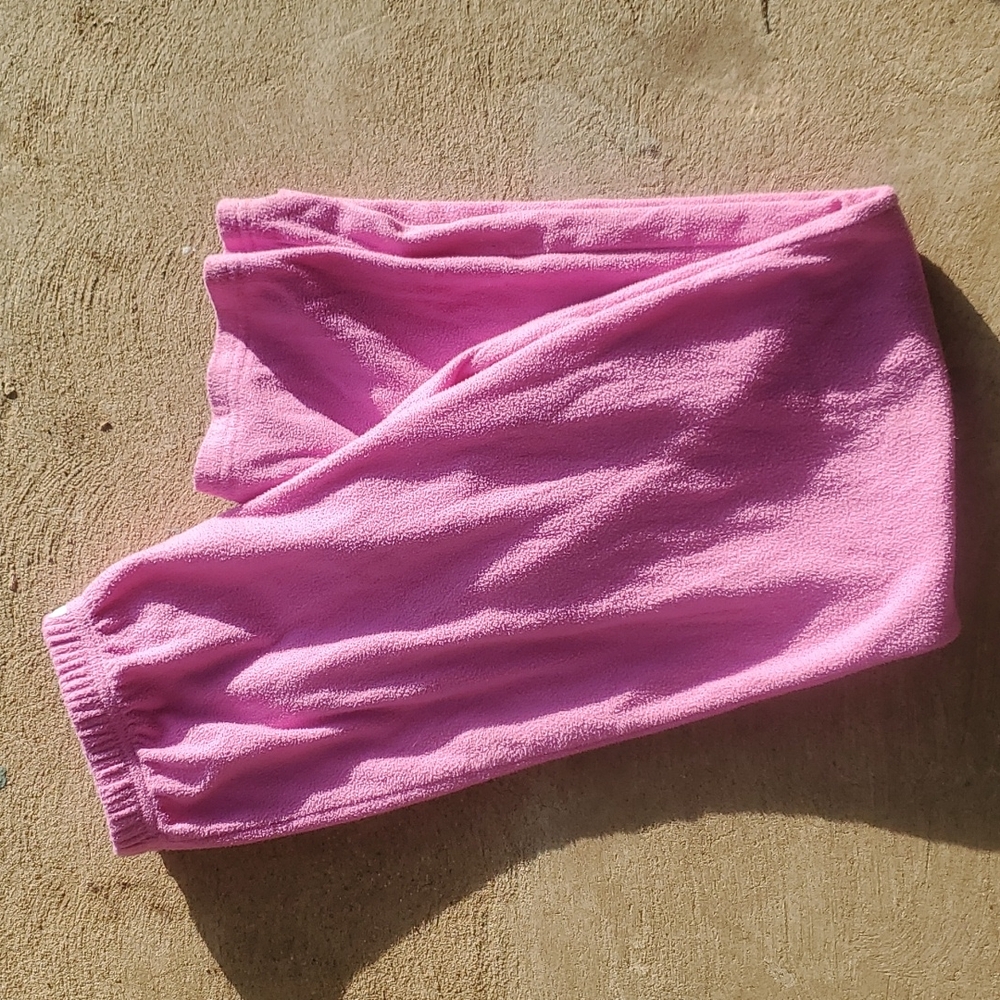 Girl's Emoji Pink PJ Pants, Size 10/12